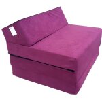 Matelas pliant 200x70x10 cm pour adultes et enfants - natalia spzoo - violet - mousse polyur�thane - ...