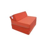 Matelas pliant 200x70x10 cm - natalia spzoo - orange - 2 personnes - 70x200 cm - mousse polyur�thane