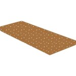 Matelas pliant - tissu - 60x120 cm - epaisseur 5cm - 2 volets - boubou - domiva