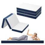 Matelas pliant tripledewinner matelas dinvit� polyvalent 90x200x10cm mousse �paisse housse amovible et ...