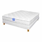 Matelas  ressorts ensachs 3 zones + mousse mmoire de forme h. 24cm grand confort 160x200 cm