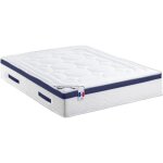 Matelas ressorts ensachs mmoire de forme dessin plac marquis de dreamea - 160x200cm - bleu