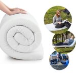 Matelas rversible ergonomique 120 x 190 x 15 cm confort et adaptabilit housse lavable en tissu avec ...