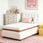 Matelas simple 90 x 190 cm matelas � ressorts ensach�s hybrid double face anti - acariens id�al pour ...