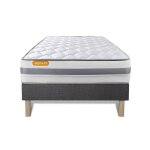 Matelas + sommier 90x200 memo spring ressorts ensach�s 3 zones de confort maxi �paisseur