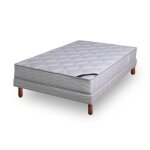 Matelas et sommier - grand confort luxe - 160x200 cm - ressorts ensachs - soutien ferme - 22 cm dpaisseur ...