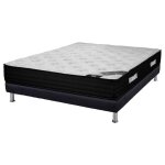 Matelas + sommier sr9 deco 160x200 black mattress - h. 25 cm - soutien équilibré Matelas + sommier sr9 deco 160x200 black mattress - h. 25 cm - soutien équilibré