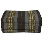 Matelas tha� pliable en coton et kapok xxxl - fine asianliving - noir - 80x200 cm