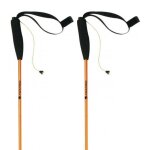 B�tons de trekking - ferrino - eiger - ultra l�gers - 4 brins pliables - orange