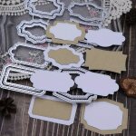 Matrice d�coupe m�tal cadre fond 3d - 1 pi�ce?scrapbooking album carte - convient pour bricolage d�co ...