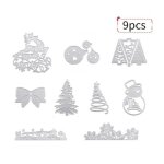 Matrice de dcoupe - nol - 9 pices - acier carbone - dcoration album - scrapbooking