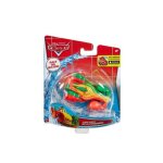 Mattel cars - vehicule nageurs : rip clutchgoneski / romain pedalski - voiture rouge jaune verte re - ...
