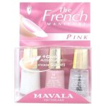 Mavala kit french manucure natural pink avec guides autocollants ? 3 x 5 ml