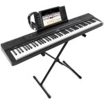 Piano numrique max kb6 - 88 touches semi - lourdes - avec casque stand et pdale de sustain