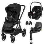 Maxi cosi - poussette duo oxford + si�ge auto pebble 360 pro 2 + base familyfix 360 pro twillic black ...