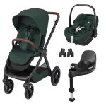 Maxi cosi - poussette duo oxford + si�ge auto pebble 360 pro 2 + base familyfix 360 pro twillic green ...