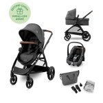 Maxi - cosi trio poussette 3 en 1 zelias nacelle + si�ge auto cabriofix s isize + sac � langer + habillage ...