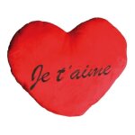 Maxi coussin coeur rouge je taime xxl 60 cm