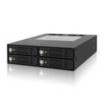 Rack amovible mb994sk - 1b icy dock - 4 x 2. 5 sata / sas hdd / ssd - verrouillage - refroidissement