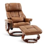 Mcombo fauteuil relax avec pouf 9066sd - fauteuil tv pivotant avec fonction chaise longue microfibre ...