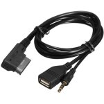 Câble adaptateur audio - mdi - ami mmi - 2 mètres - aux et usb - compatible audi a1 a3 a4 a5 a6 a8 q7 ... Câble adaptateur audio - mdi - ami mmi - 2 mètres - aux et usb - compatible audi a1 a3 a4 a5 a6 a8 q7 ...