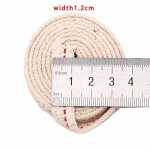 Meche pour bougieg accessoires de bricolage manuels m�che plate en coton optique de 1m utilis�e pour ...