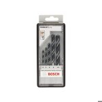 M�ches h�lico�dales � bois - bosch - robust line - set de 5 - � 4 - 5 - 6 - 8 - 10mm - coffret plastique ...