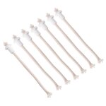 Mches de lampe en coton naturel 7pcs pour lampe  l?huile avec supports