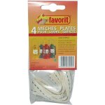Mches plates favorit pour lampe tempte - lot de 4 - 1x9 cm