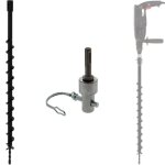 Gt market - mche de tarire  40 mm avec adaptateur pour perceuse et perforateur sds - plus