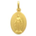 M�daille miraculeuse - palais du rosaire - 15 mm - plaqu� or - 157g - livraison rapide depuis lourdes ...