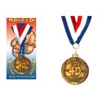 Mdaille dor anniversaire 40 ans