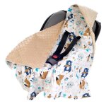 Medi partners couverture sige pour auto 100% coton 85x85cm couverture douillette pour poussette (boho ...