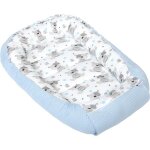 Medi partners reducteur de lit b�b� cocon 100x60x15cm 100% coton nid de b�b�s (peluche et bleu clair) ...