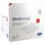 Medicomp compresses en non - tiss 10cm x 10cm 50 sachets