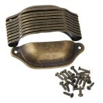 Mega - deal lot de 10 poigne bouton de porte dcoration pour meuble tiroir laiton antique