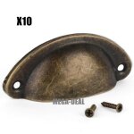 Mega - deal 10pcs coquille fer poignée porte cabinet bouton tiroir placard intérieure meuble tirer avec ... Mega - deal 10pcs coquille fer poignée porte cabinet bouton tiroir placard intérieure meuble tirer avec ...