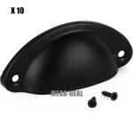Mega - deal 10pcs coquille fer poignée porte cabinet bouton tiroir placard intérieure meuble tirer avec ... Mega - deal 10pcs coquille fer poignée porte cabinet bouton tiroir placard intérieure meuble tirer avec ...
