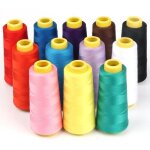 Mega - deal 12 bobines de fils  coudre en polyester pour machine  coudre 33000 mtres