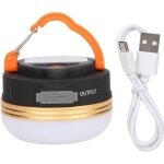 Lampe de camping - meihe - led rechargeable - 300 lumen - anneau dor� - pliable