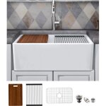 Meje 762 x 508 cm tablier - avant rebord de marche poste de travail ferme vier de cuisine  cuve unique ...