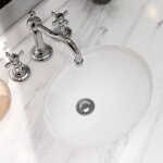 Meje mj - 206 49. 5x40. 5x21cm lavabo ovale undermount moderne pur blanc porcelaine c�ramique lavabo ...