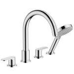 Mlangeur bain douche 4 trous hansgrohe vernis blend chrom