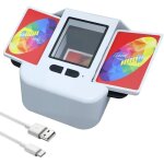 M�langeur cartes �lectronique blanc 2000 mah rapide / silencieux pour uno poker skyjo skip bo.