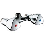 Mélangeur douche chromé delabie - tête à clapet long - life - entraxe 110mm Mélangeur douche chromé delabie - tête à clapet long - life - entraxe 110mm