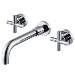 M�langeur lavabo mural � encastrer regina chrom�