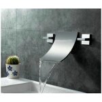 M�langeur mural lavabo cascade wave