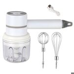 M�langeur de nourriture sans fil 3 vitesses batteur � oeufs �lectrique portable m�langeur de cuisson ...