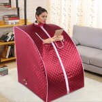M�nage � vapeur sauna box - rouge - pour spa sant� beaut� - mixmest@
