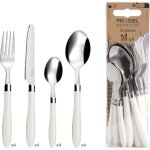 M�nag�re 16 pi�ces - trahoo - pour 4 personnes - acier inoxydable 18 / 0 - manches en polypropyl�ne